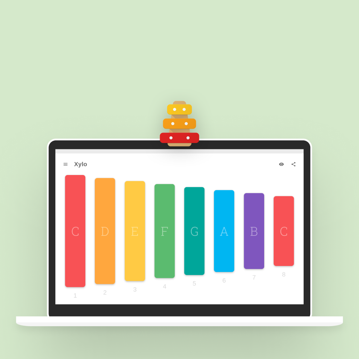 About Xylo A simple digital xylophone